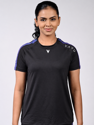 VAYU Women’s Crew Neck T-Shirt – Sri Lankan Heritage Handloom Activewear