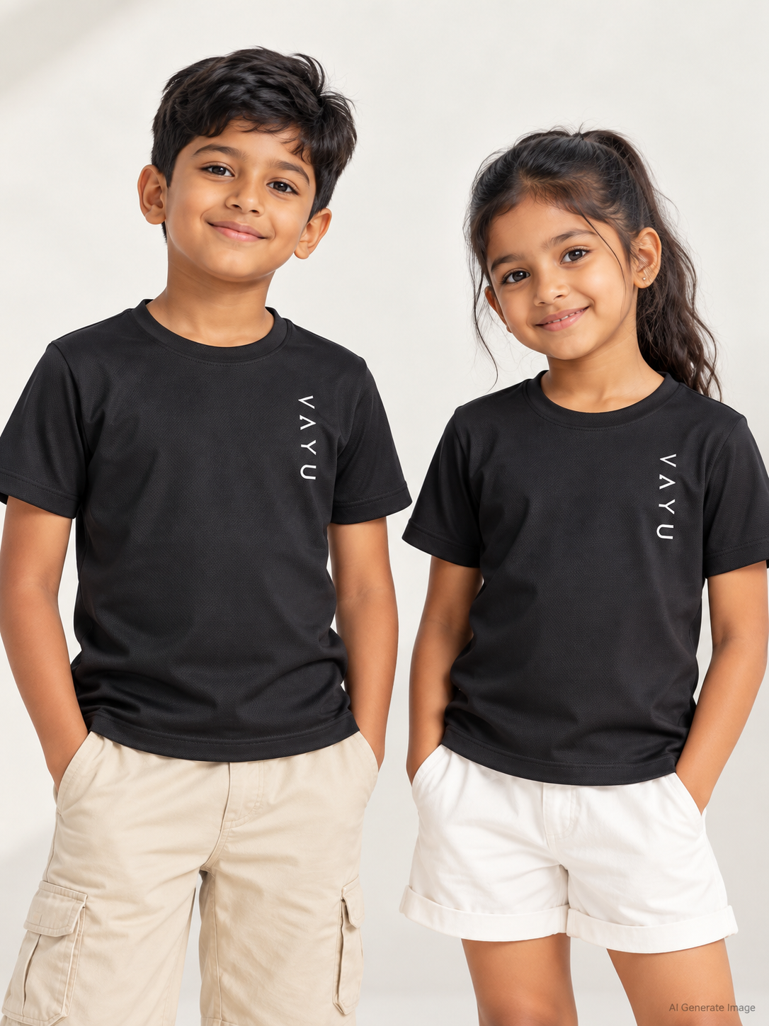 VAYU Kids Crew Neck T-Shirt – Everyday Performance Activewear