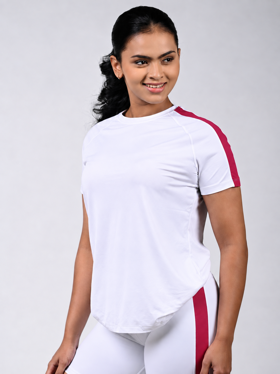 VAYU Women’s Crew Neck Sri Lankan Heritage Handloom Quiet Luxury T-Shirt