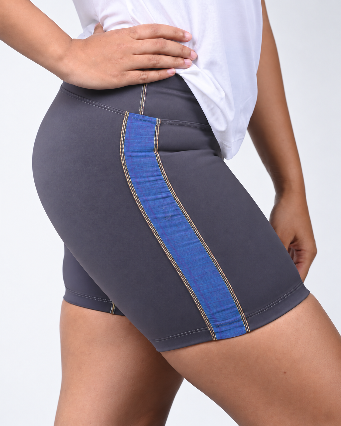 VAYU Women’s Biker Shorts Sri Lankan Heritage Handloom Quiet Luxury