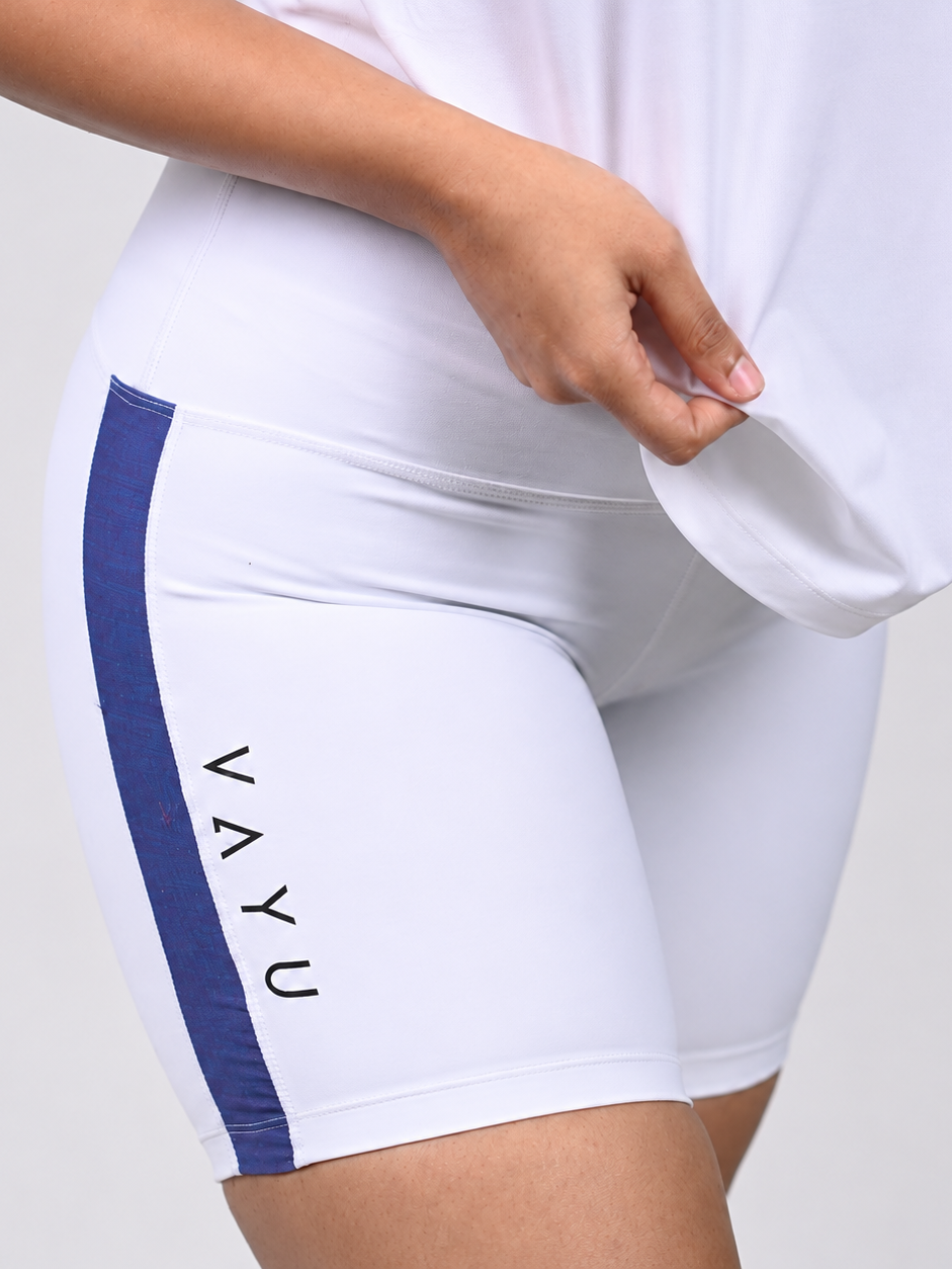 VAYU Women’s Biker Shorts – Sri Lankan Heritage Handloom Performance Activewear