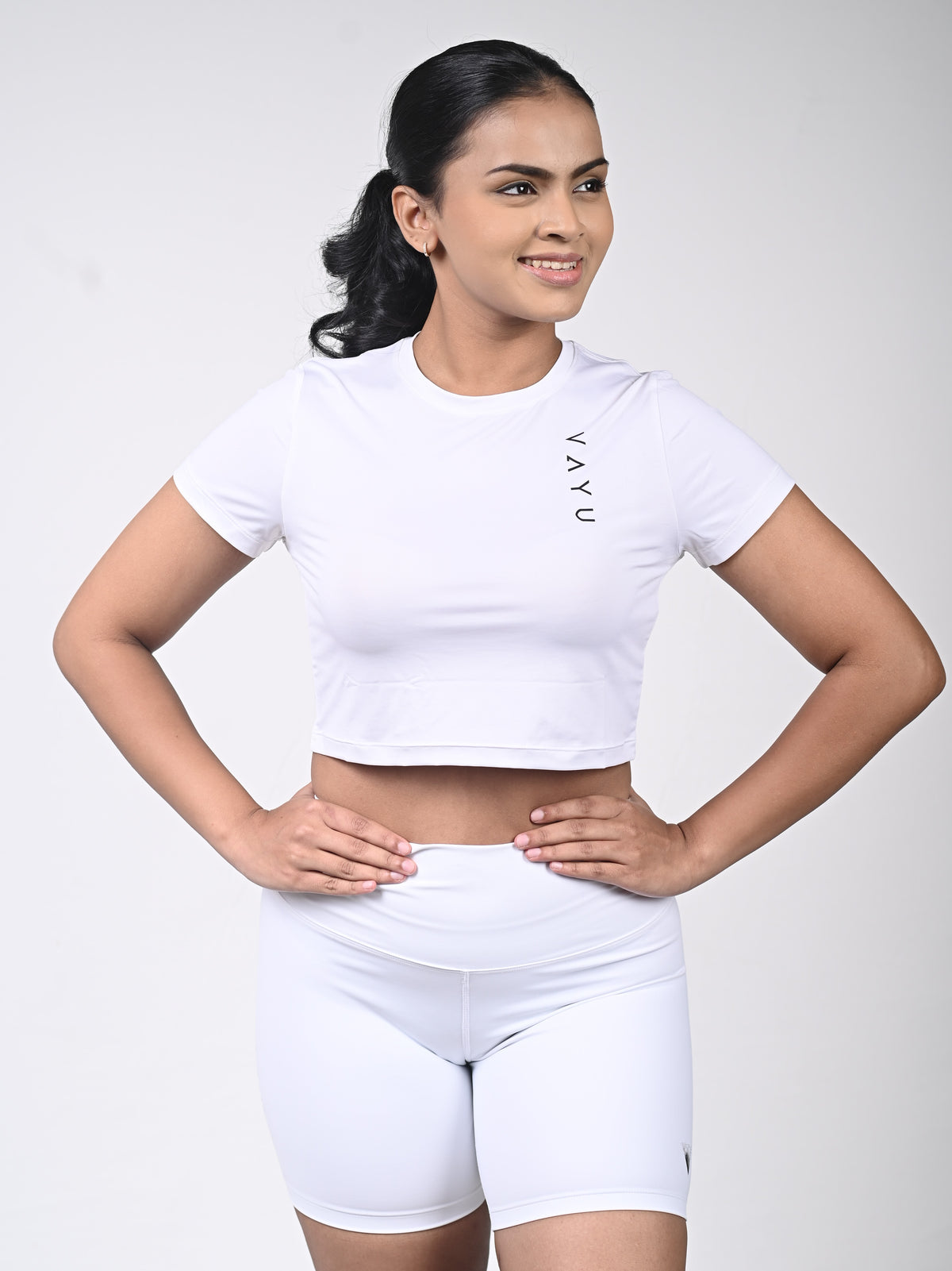 VAYU Women’s Crop Top – Modern Performance Activewear