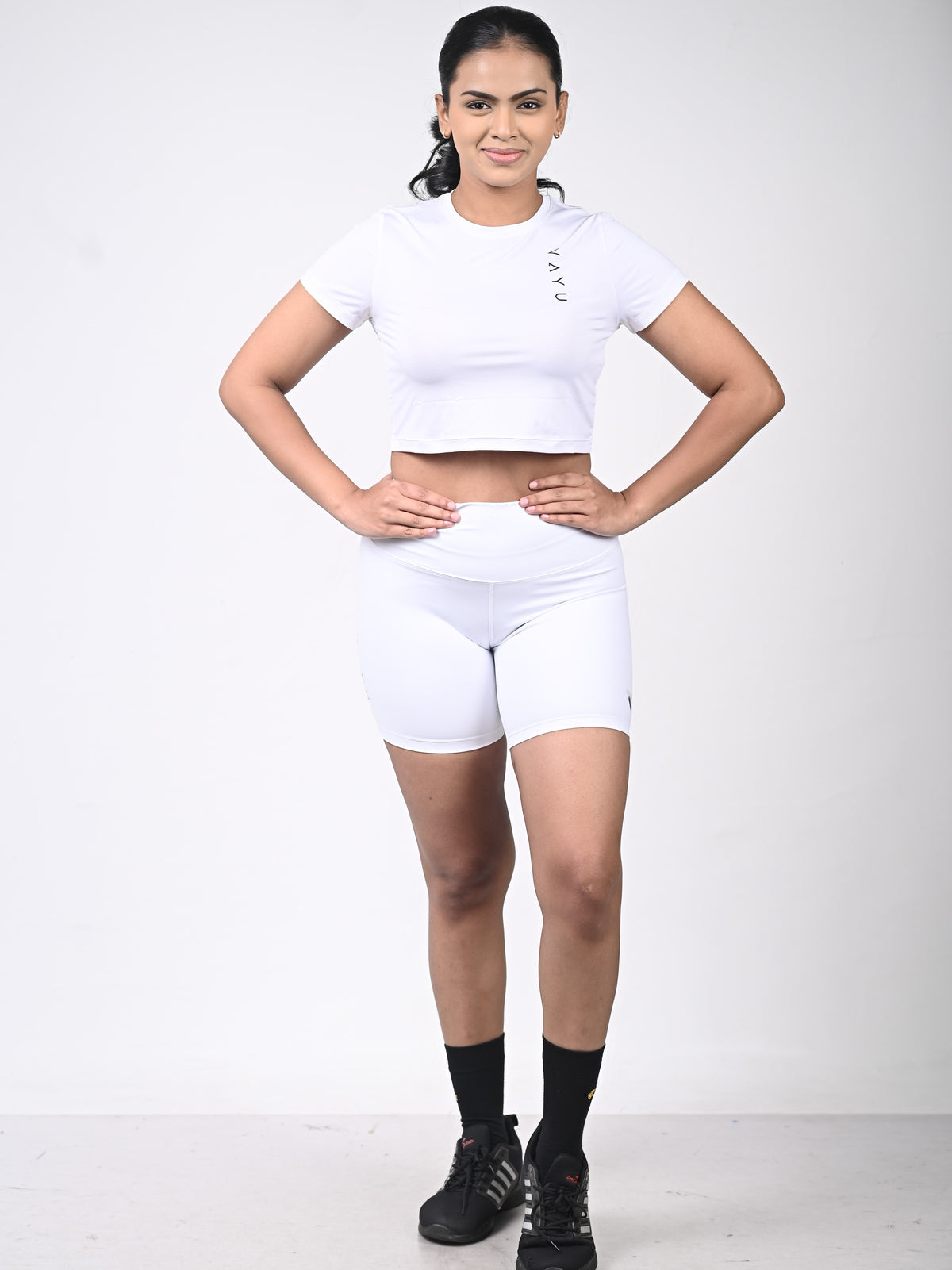 VAYU Women’s Crop Top – Modern Performance Activewear