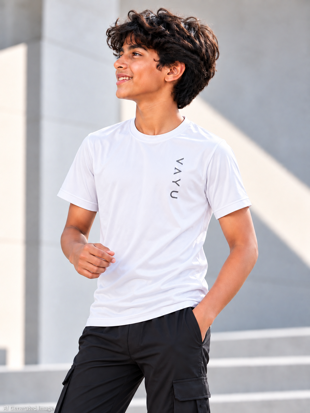 VAYU Youth Crew Neck T-Shirt – Everyday Performance Activewear