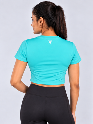 VAYU Women’s Crop Top – Modern Performance Activewear