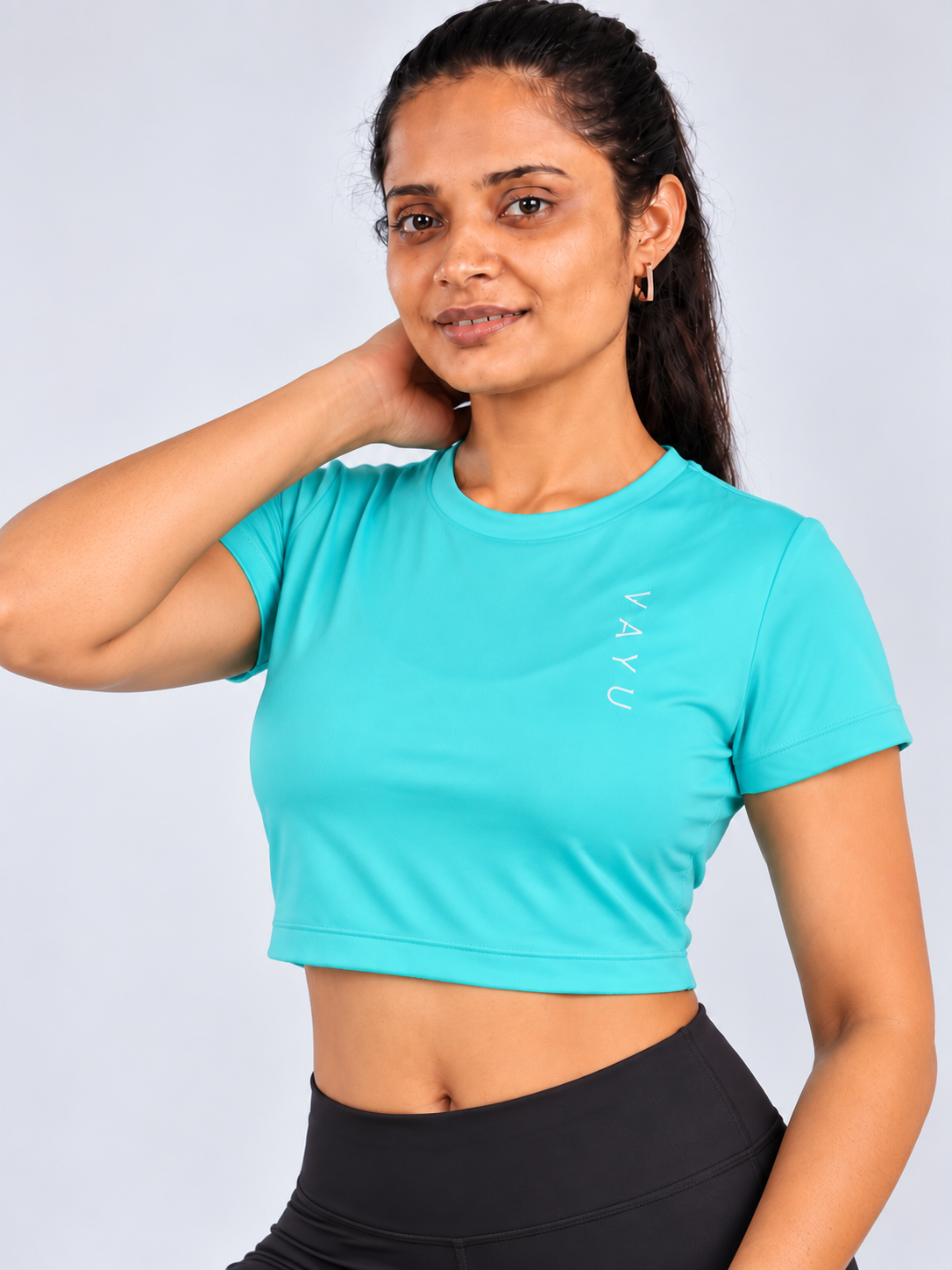 VAYU Women’s Crop Top – Modern Performance Activewear