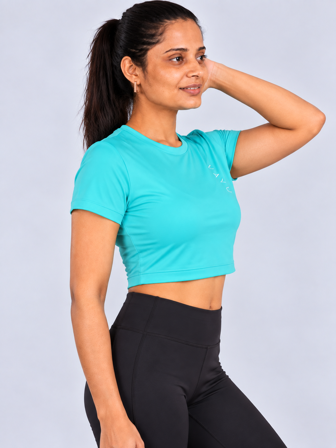 VAYU Women’s Crop Top – Modern Performance Activewear
