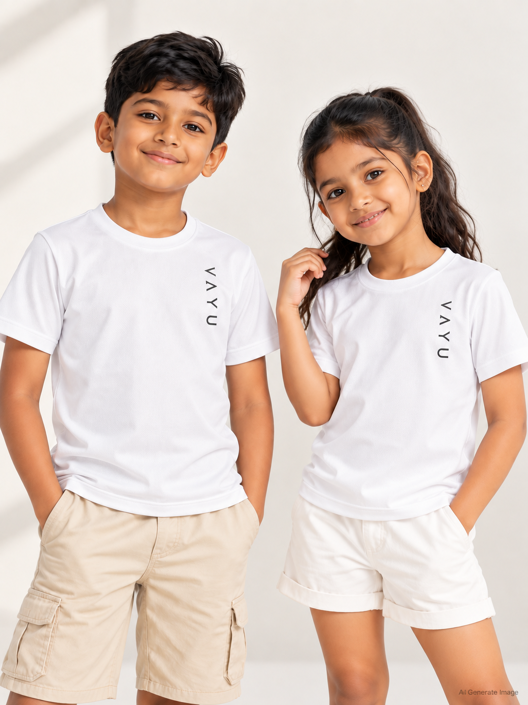 VAYU Kids Crew Neck T-Shirt – Everyday Performance Activewear