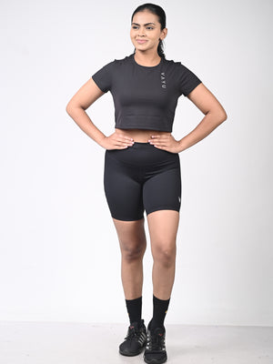 VAYU Women’s Crop Top – Modern Performance Activewear