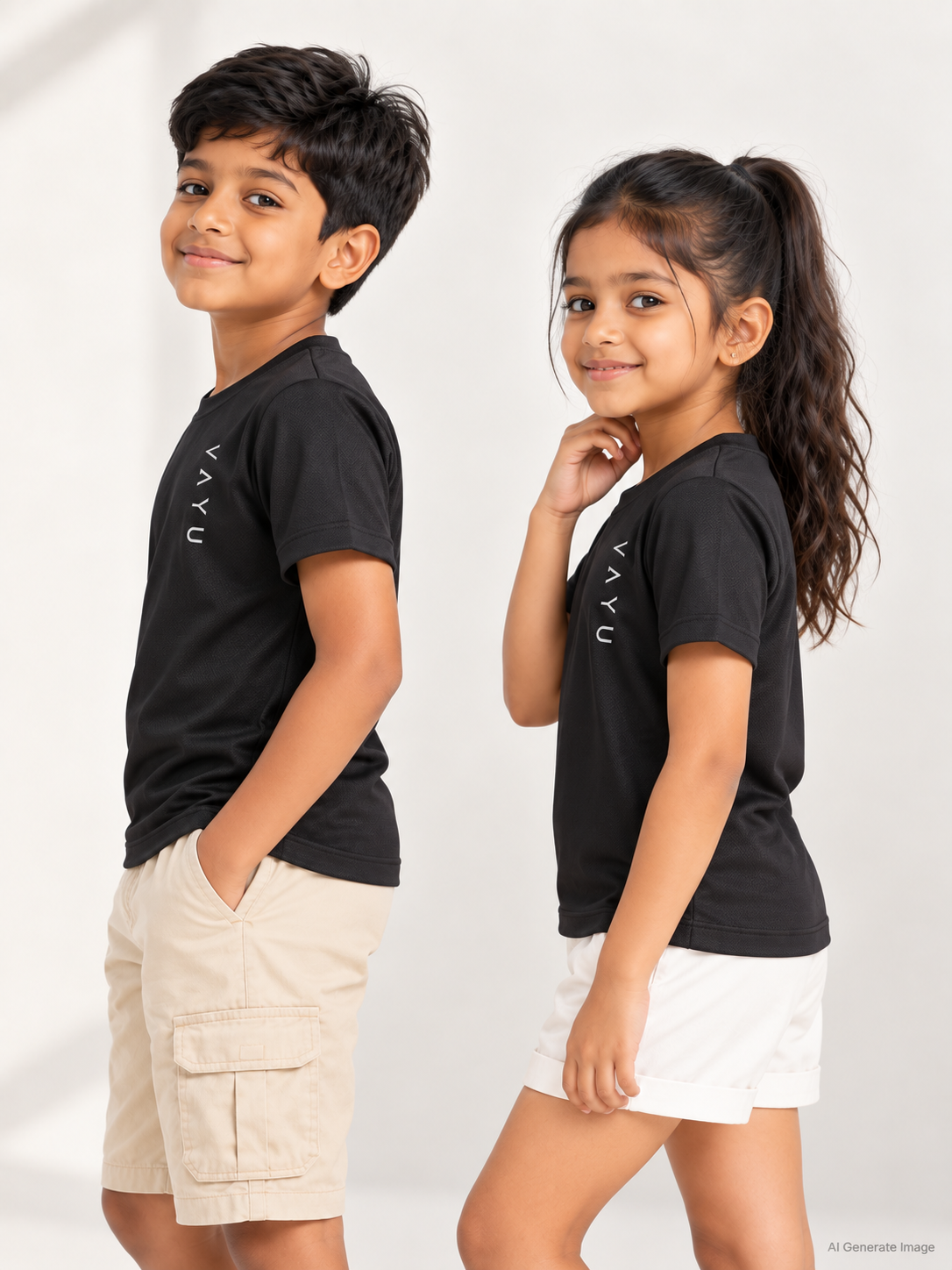 VAYU Kids Crew Neck T-Shirt – Everyday Performance Activewear