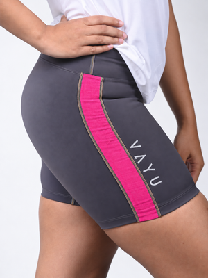 VAYU Women’s Biker Shorts – Sri Lankan Heritage Handloom Performance Activewear