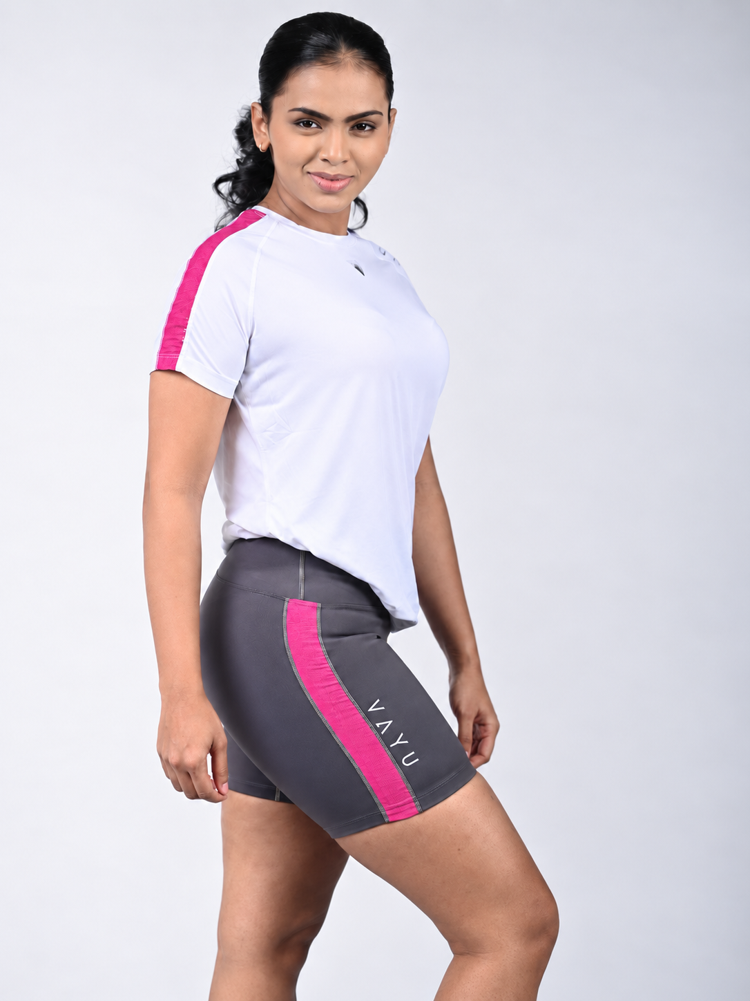 VAYU Women’s Biker Shorts – Sri Lankan Heritage Handloom Performance Activewear