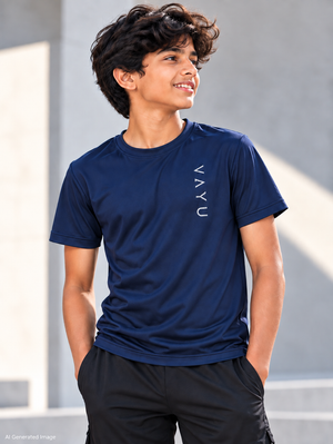 VAYU Youth Crew Neck T-Shirt – Everyday Performance Activewear