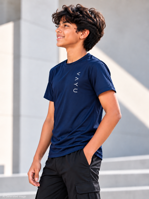 VAYU Youth Crew Neck T-Shirt – Everyday Performance Activewear