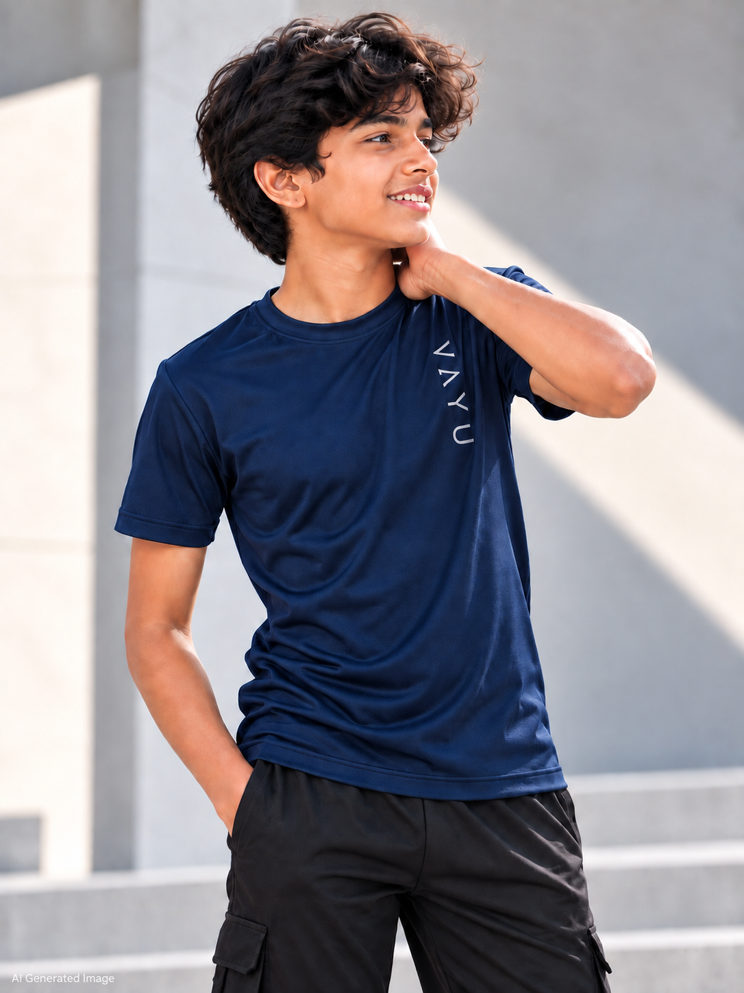 VAYU Youth Crew Neck T-Shirt – Everyday Performance Activewear