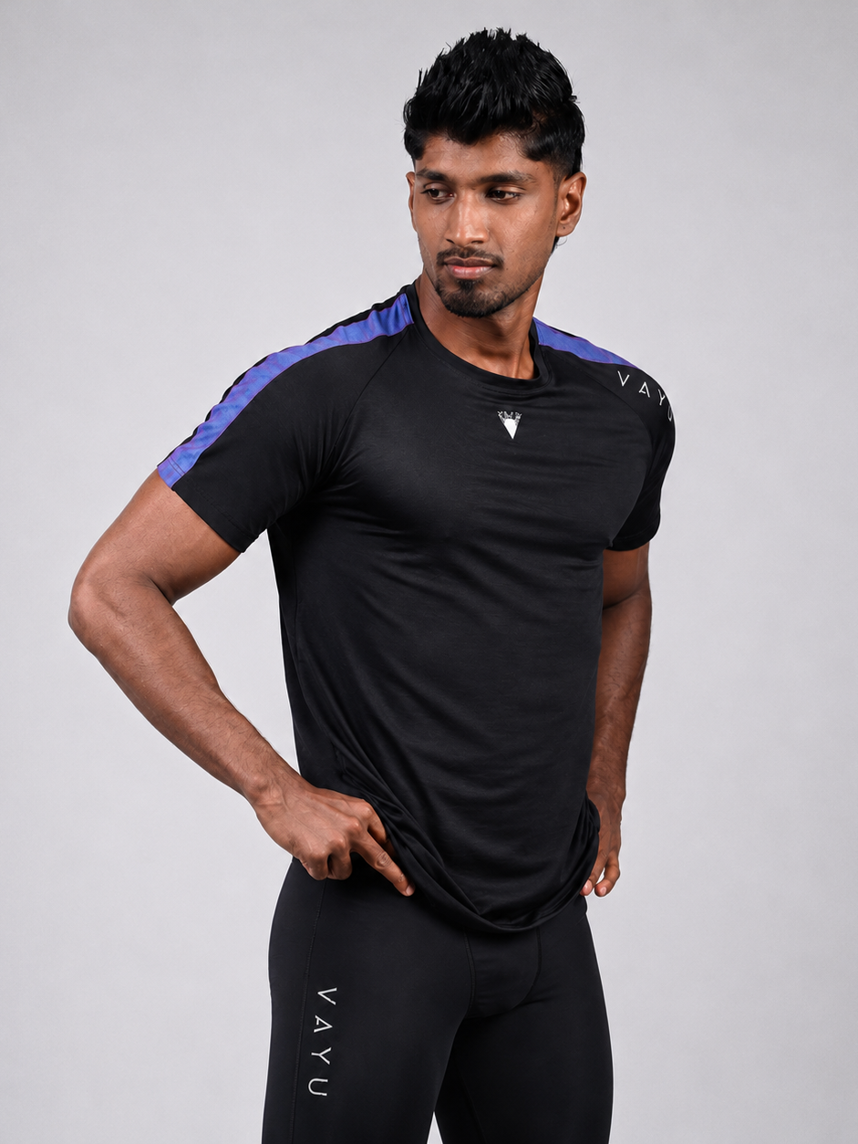 VAYU Men's Crew Neck T-Shirt – Sri Lankan Heritage Handloom Activewear