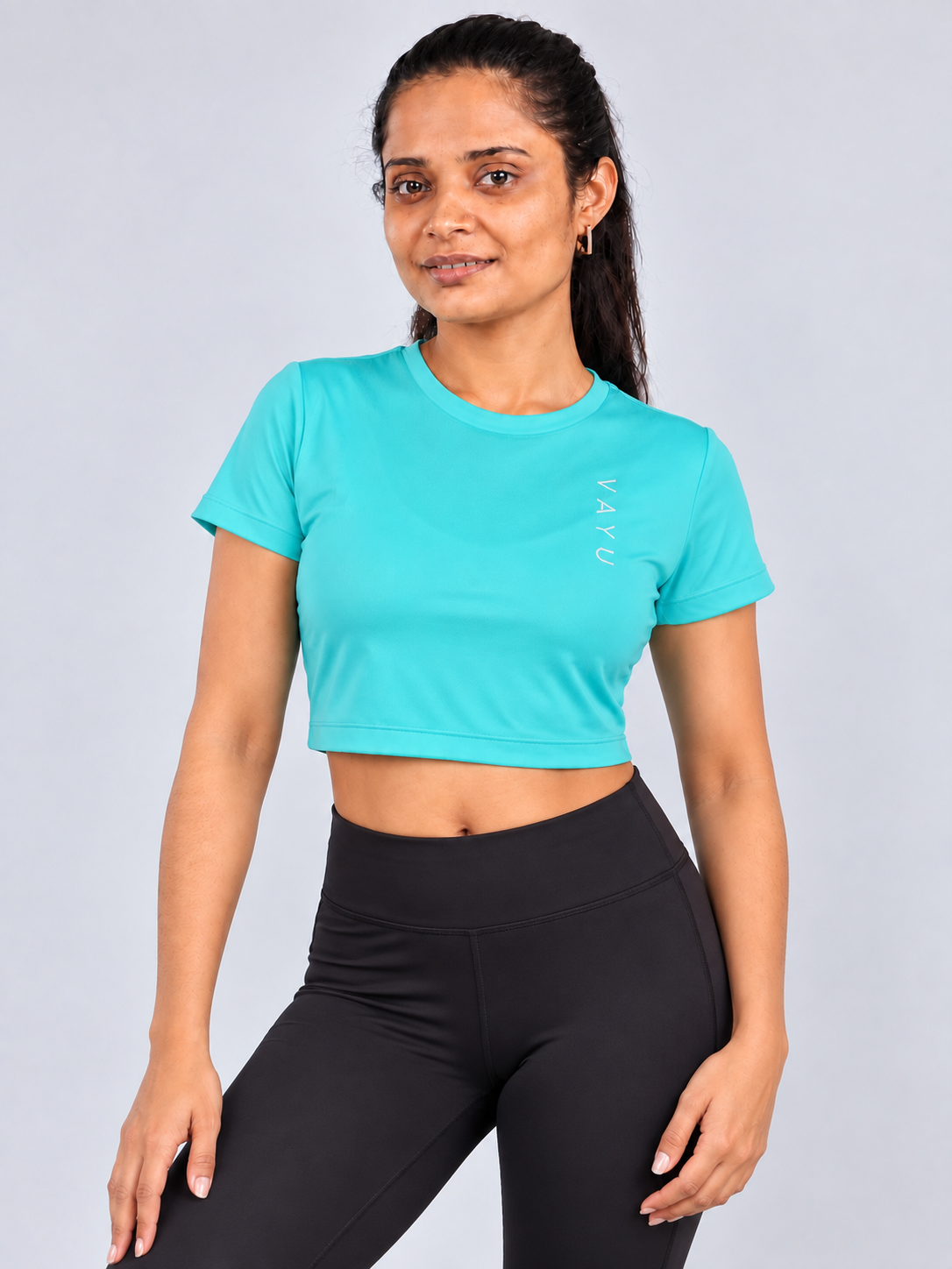 VAYU Women’s Crop Top – Modern Performance Activewear