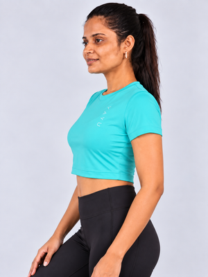 VAYU Women’s Crop Top – Modern Performance Activewear
